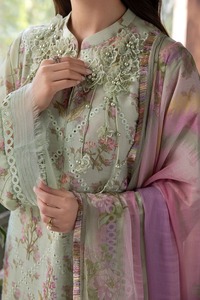 Chikankari Dresses for Women Georgette Pure <b>White</b> Zari Embroidered Anarkali hand made chicken kari embroidery <b>fabric</b> - Product Image 2