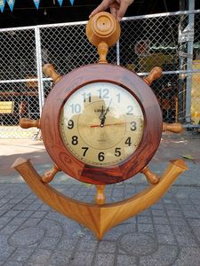 HORLOGE MURALE EN BOIS PERSONNALISÉE POUR ÉLÉGANTE DÉCORATION MAISON Corps MODERNE en bambou avec Rosh naturel pour les occasions de mariage - Product Image 2