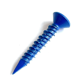 Tornillo autoperforante Tapcon azul con cabeza hexagonal y ranura para mampostería, tornillo de anclaje para hormigón y ladrillo - Product Image 1