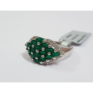 Women's Natural <b>Green</b> Onyx <b>Ring</b> in 925 Sterling Silver Shah Gems Diamond <b>Rings</b> - Product Image 5