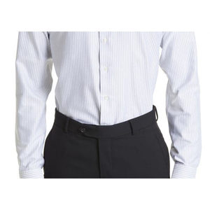 Camicia Classica Casual Bianca da Uomo Canali Impeccabile, Motivo Floreale a Righe, 100% Cotone Popeline, Manica Lunga, Taglia 18.5 (6XL) - Product Image 3