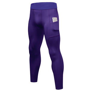 กางเกงเลกกิ้งน้ำหนักเบาสำหรับผู้ชาย-ผ้าแห้งเร็วเป็นพิเศษยืดหยุ่นรองรับเอวสูงกระเป๋าข้างรอบคอบขายส่ง - Product Image 4