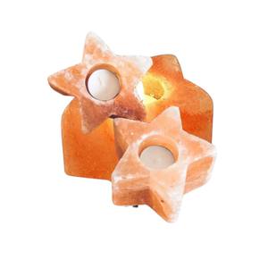 Sian Enterprises' Haute Qualité Écologique À La Main En Forme D'étoile Sel De L'Himalaya Bougeoirs Lanternes Feng Shui pour La Maison - Product Image 2