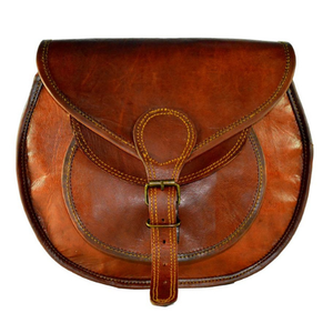 Sac à bandoulière unisexe en cuir véritable de fabrication artisanale, grand sac à bandoulière en cuir de chèvre, sac à main, sac à bandoulière imperméable de luxe - Product Image 2