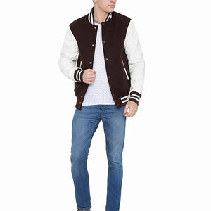 2025 nueva chaqueta Varsity de satén personalizada al por mayor/chaqueta Bomber de satén por sublimación al por mayor chaqueta de nieve Varsity de sublimación para hombre - Product Image 5