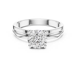 แหวนเพชรทรงกลมสีโรสโกลด์ 14K สำหรับผู้หญิง |   แหวนสำหรับงานปาร์ตี้ |   เพชรที่เพาะเลี้ยงใหม่ - Product Image 2