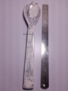 Meilleur prix Style nautique Serveurs à salade à long manche Fourchette et cuillère en résine pour le dîner pour la décoration de la maison - Product Image 4