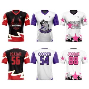 Camisetas de Fútbol Personalizadas para Hombre con Nombre del Equipo y Logotipo Sublimado, Cuello en V, Manga Corta, Poliéster Transpirable, Corte Atlético - Product Image 6