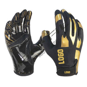 Guantes de fútbol americano Unisex personalizados de primera calidad Ligero Flexible Transpirable Ajustable Agarre suave Ropa cómoda - Product Image 5