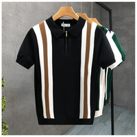 Venta caliente Nylon Blended Leisure Polo T-shirt Plus-size Golf Business Bordado Hombres Polo Shirt Stock Ropa