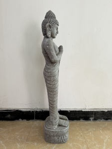98.5cmH MGO Standing <strong>Monk</strong> Meditating Buddha Decoration - Product Image 4