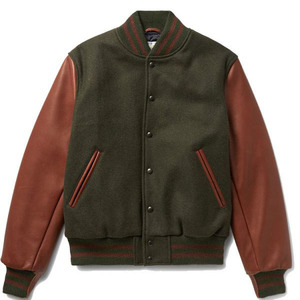 ODM Stanford University Varsity Jacket Manga larga con puños acanalados Letterman College Jacket con tela de lana 100% - Product Image 1