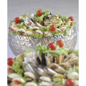 Modern Style Gold Metal Chocolate Bowl With Leaf Accent Wedding For Dessert Display And <b>Sweets</b> Server Bowl In Affordable Price - Product Image 4