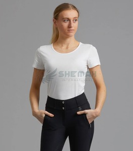 Camiseta de Equitación de Alto Rendimiento para Mujer, Transpirable, Elástica, Deportiva, para Montar a Caballo - Product Image 4