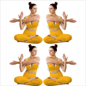 Ropa de entrenamiento Venta en línea Mujeres Yoga Set Pakistán Hecho Mujeres Yoga Set Venta al por mayor Mujeres Yoga Set - Product Image 6