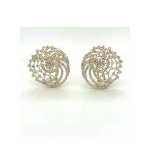 Pendientes de diamantes de moissanita de Plata de Ley 925 de calidad superior para momentos románticos y memorables de la India - Product Image 3