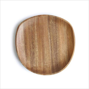 ถาดไม้อะคาเซียทรงสี่เหลี่ยมพร้อมที่จับโลหะถาดไม้สีเข้มคริสต์มาสแบบชนบทซัพพลายเออร์จากโรงงาน - Product Image 6