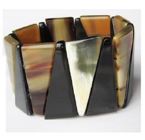 Brazalete Artesanal de Cuerno Natural con Perla, Joyería de Cuerno Puro, Brazaletes de Cuerno Elegantes, Feng Shui para el Hogar - Product Image 3