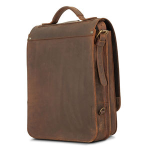 Lightweight Best Top Selling Custom With OEM Design Men <b>Laptop</b> Leather <b>Bags</b> Solid Color Unisex <b>Laptop</b> Leather Side <b>Bags</b> - Product Image 3