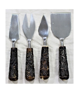 มีดหั่นชีสสแตนเลสด้ามสีขาวดีไซน์ทันสมัยสำหรับใช้ในห้องครัวที่บ้าน - Product Image 6