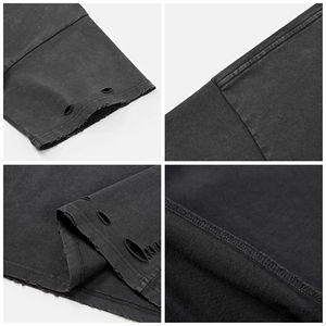 เสื้อยืดโอเวอร์ไซส์ผ้าคอตตอนหนาสำหรับผู้ชาย ล้างสีแบบแอซิดวอช สไตล์วินเทจ ล้างสีแบบสโตนวอช พิมพ์ลายกราฟิกตามสั่ง - Product Image 5