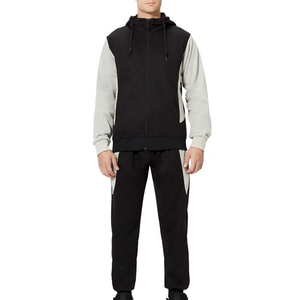 ชุดวอร์มเล่นกีฬาสำหรับผู้ชายชุดวอร์ม2ชิ้นแบบลำลองมีซิปเต็มชุดสำหรับวิ่งออกกำลังกายวิ่งสำหรับผู้ชาย - Product Image 1