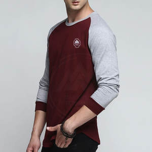 ล่าสุดแฟชั่นการออกแบบถนนสวมแขนยาวเสื้อยืดที่กำหนดเองพิมพ์โลโก้ผู้ชายแขนยาวเสื้อยืด - Product Image 2