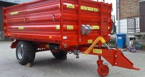 Remorque agricole basculante hydraulique à 4 roues pour tracteur, capacité de charge 2-5 tonnes, garantie 2 ans, haute qualité, charge personnalisable, haute capacité - Product Image 4