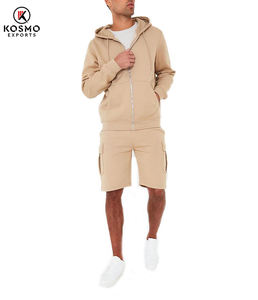 Ensemble sweat à capuche et short personnalisé en molleton 100 % coton, séchage rapide, haute qualité, pour le sport et les loisirs masculins - Product Image 6