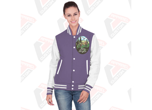 Hot Selling <b>Men's</b> Casual Street Wear Canvas Varsity <b>Jacket</b> with Stand Collar Customized Printing Breathable New Fashion - Product Image 4