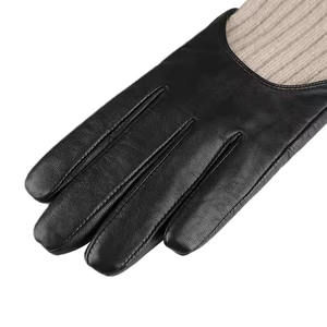 Nouvelle saison d'hiver mode femmes dame en cuir souple habillage gants hiver chaud avec fourrure femmes gants de conduite - Product Image 3
