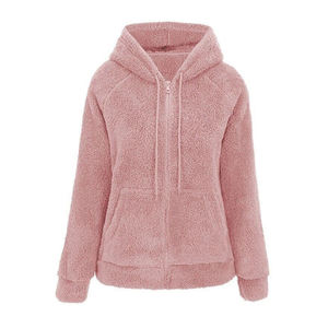 Sweat à capuche en polaire sherpa pour homme de haute qualité, fermeture éclair, coton, veste à capuche d'hiver, logo personnalisé, service OEM - Product Image 3