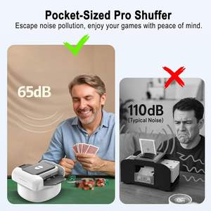 Máquina automática de barajado de cartas con 2 cubiertas: una prensa automática y modo manual - Product Image 4