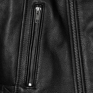 Veste en cuir véritable d'agneau élégante pour homme, service OEM en gros, haute qualité, respirante, vêtement d'extérieur pour l'hiver, moto, motard - Product Image 4