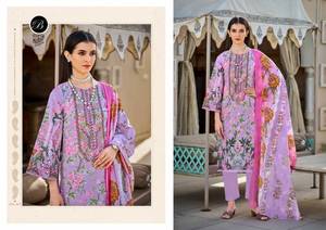 Collection de costumes à broder en coton de qualité supérieure Salwar Kameez pour la fête disponible au tarif de gros - Product Image 4