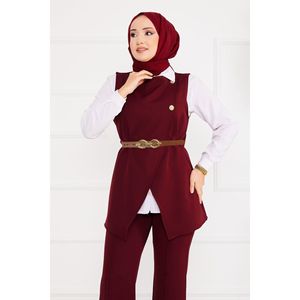Hijab con cinturón para mujer, conjunto de 2 piezas, 5 elegante y cómodo - Product Image 1