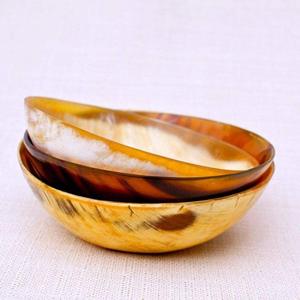 Cuenco para servir de cuerno de búfalo hecho a mano, Ideal para ensaladas, Decoración de mesa de comedor, cuenco para cuerno de uso de boda - Product Image 4