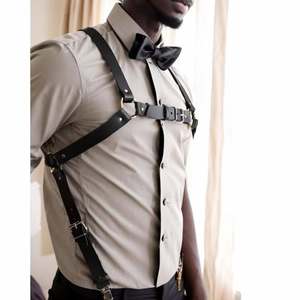 Sexy leather <b>harness</b> Body <b>harness</b> costume <b>Harness</b> for lingerie Leather bondage <b>harness</b> Adjustable body <b>harness</b> - Product Image 3