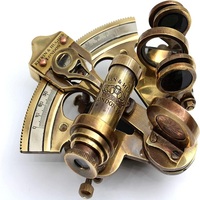 Meilleur article cadeau Sextant en bronze nautique Instrument de navigation en laiton massif Astrolabe maritime Sextant en laiton antique