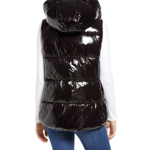 Abrigo de poliéster para exteriores personalizado impermeable y brillante chaqueta hinchada/para mujer 100% chaleco acolchado de temporada de invierno y otoño de alta calidad - Product Image 2