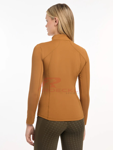 Moda mujer capa base al por mayor suave transpirable material de secado rápido elegante slim fit cómodo último diseño con OEM - Product Image 5