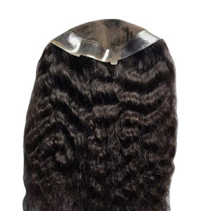 Topper de Cabello Humano Remy 100% con Ondas Profundas y Monofilamento para Mujer, Cabello Taz BD Importado de Bangladés - Product Image 3