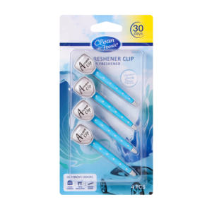 Fresh Cars 4pk Bouclier Forme Élimination des odeurs Clip de désodorisant de voiture Bâton de ventilation automatique - Product Image 1