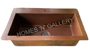 Top Sale Bathroom and <b>Kitchen</b> Basin Coffee Color Single Bowl Apron <b>Kitchen</b> <b>Sink</b> Fectory Unique <b>Kitchen</b> Copper <b>Sinks</b> - Product Image 4