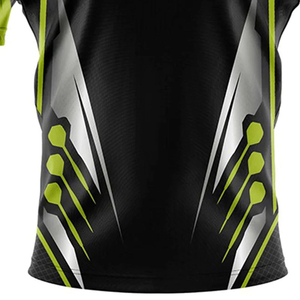 Concevez vos propres maillots de fléchettes personnalisés de haute qualité, imprimés, respirants, résistants à l'eau, chemises pour hommes, polyester haute performance - Product Image 4