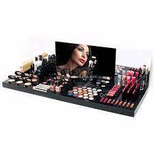 Présentoir cosmétique en acrylique noir Organisateur élégant et moderne pour stocker et présenter des produits de beauté avec une touche élégante - Product Image 3