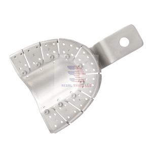 Plateaux d'empreinte dentaire en acier inoxydable, instruments dentaires orthodontiques professionnels personnalisés - Product Image 4