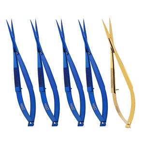 Best Spring Scissor for Lashes Micro Scissors Straight tip Stainless Steel Ergonomic handle Hoop embroidery scissors brow <b>tool</b> - Product Image 1