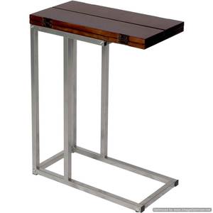 Table d'appoint élégante et design en bois, table gigogne unique de couleur marron, décoration de mariage et d'hôtel, table d'appoint élégante - Product Image 5