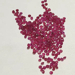 พลอยทับทิมธรรมชาติทรงกลม1.70มม. อัญมณีเจียระไนแบบหลวมอัญมณีสีแดงทำอัญมณีสูง3มม. - Product Image 5